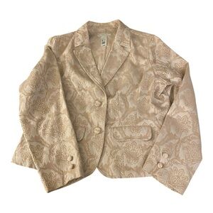 Crazy Horse by Liz Claiborne Gold Blazer